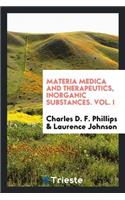 Materia Medica and Therapeutics, Inorganic Substances;