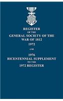 Register of the General Society of the War of 1812