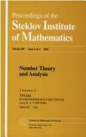Number Theory And Analysis