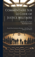 Commentaire Sur Le Code of Justice Militaire