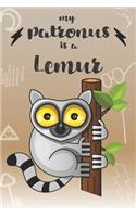 My Patronus Is A Lemur: Cute Lemur Lovers Journal / Notebook / Diary / Birthday Gift (6x9 - 110 Blank Lined Pages)
