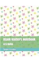 Blank Knitters Notebook: 4:5 Ratio, 110 Pages Blank Graph 8.5 x 11 Knit Journal Design your Own Patterns