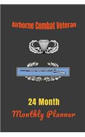 Airborne Combat Veteran 24 Month Monthly Planner