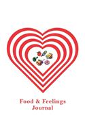 Food and Feelings Journal (Red Heart) 8x10: Notebook to log meals and track emotions and thoughts around eating