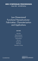 Low-Dimensional Functional Nanostructures—Fabrication, Characterization and Applications: Volume 1258
