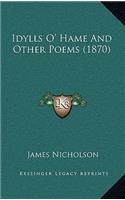 Idylls O' Hame and Other Poems (1870)
