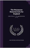 Nuisances Removal Acts for England