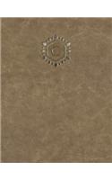 Monogram "C" Grid Sketchbook: (3 Monogram Raw 150 Grid-Sketch)