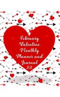 Valentine Monthly Planner and Journal