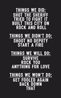 Things We Did