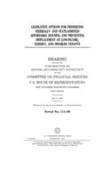 Legislative options for preserving federally- and state-assisted affordable housing and preventing displacement of low-income, elderly, and disabled tenants