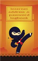 Ninja Internet Password Logbook: A Premium Journal and Logbook To Protect Usernames and Passwords Login andPrivate Information Keeper, Online Website