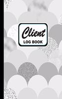 Client Log Book: Personal Client Log Book Including Address Details And Appointment Glacier Gray Cover(9 Vol.)