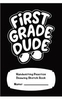 First Grade Handwriting Practice Composition Notebook With Drawing Space 120 Pages