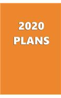 2020 Daily Planner 2020 Plans Orange Color 384 Pages: 2020 Planners Calendars Organizers Datebooks Appointment Books Agendas