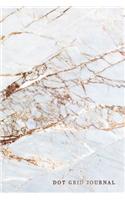 Dot Grid Journal: Marble + Gold Notebook - 110-Page Small Dot Grid Journal for Drawing Doodling Journaling Writing Notes - 6 X 9 Matte Softback Cover