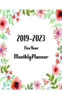 2019-2023 Five Year Monthly Planner: Calendar January 2019 - December 2023 about Appointment Notebook, Meeting Agenda and Scedule Organizer for Smart Women(1 Five Year Planner and Calendar)