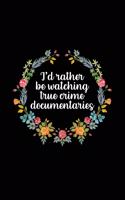 I'd Rather Be Watching True Crime Documentaries