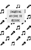 Songwriting Notebook for Musicians