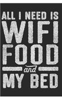 All I Need Is Wifi Food and My Bed