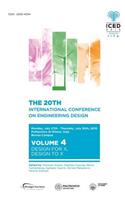 Proceedings of the 20th International Conference on Engineering Design (ICED 15) Volume 4: Design for X, Design to X