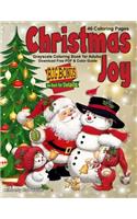 Christmas Joy Grayscale Coloring Book for Adults