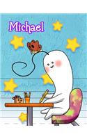 Michael: Personalized Book with Child's Name, Primary Writing Tablet, 65 Sheets of Practice Paper, 1