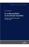 La evidencialidad en el articulo cientifico