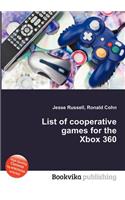 List of Cooperative Games for the Xbox 360
