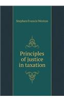 Principles of Justice in Taxation