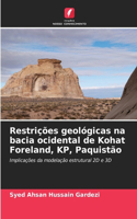 Restrições geológicas na bacia ocidental de Kohat Foreland, KP, Paquistão