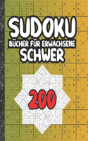Sudoku Bücher für Erwachsene schwer: 200 Sudokus von hart mit Lösungen für Erwachsene Geschenke Sudoku hartes Buch Liebhaber Erwachsene, Kinder