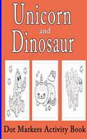 Dot Markers Activity Book Unicorn and dinosaur