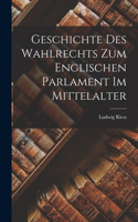 Geschichte des Wahlrechts zum Englischen Parlament im Mittelalter