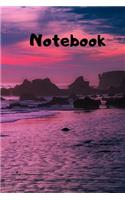 Notebook: Notebook / Diary With Colored Cover - Wide Ruled Line Paper