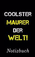 Coolster Maurer Der Welt Notizbuch