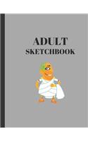 Adult Sketchbook: Drawing Fun Blank 120 Pages Notebook Journal - Blank 8.5 X 11