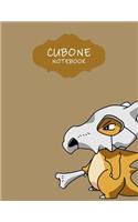 Cubone Notebook: Favorite Pokemon Blankbook Journal