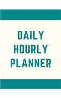 Daily Hourly Planner: Undated Daily Planner Organizer with Hourly Schedule 100 Pages 8.5 x 11 Inches (Volume 8)