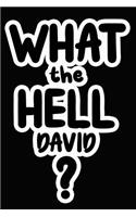 What the Hell David?: College Ruled Composition Book