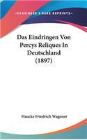 Das Eindringen Von Percys Reliques in Deutschland (1897)