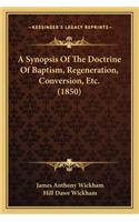 Synopsis of the Doctrine of Baptism, Regeneration, Conversion, Etc. (1850)