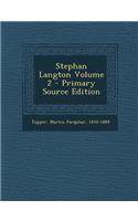 Stephan Langton Volume 2: (English)