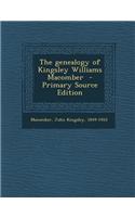 The Genealogy of Kingsley Williams Macomber