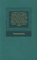 The Memoirs of Philip de Commines, Lord of Argenton