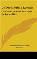 Le Droit Public Romain