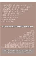 #WONDERSOFMATH Nifty Graph Paper Notebook 1/2 inch squares 120 pages: Notebook perfect for school Math with brown cover, handy-sized 6"x 9", graph paper with 1/2 inch squares, perfect bound, ideal for graphs, math sums