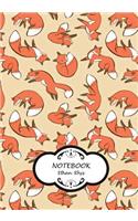 Notebook: Cutie Foxs: Pocket Notebook Journal Diary, 110 pages, 7" x 10" (Notebook Lined, Blank No Lined)