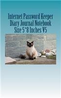 Internet Password Keeper Diary Journal Notebook Size 5*8 Inches V5: Internet Password Book Password Keeper to Help You Keep Your Important Password in One Place That(5 Internet Book Keepers)