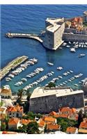 Aerial View of Dubrovnik Harbor Croatia Travel Journal: 150 Page Lined Notebook/Diary